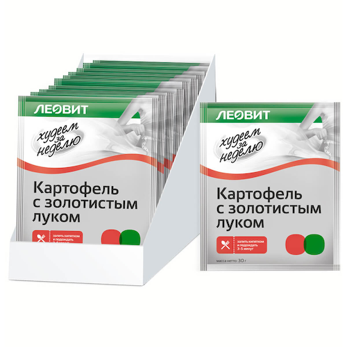 Картофель с золотистым луком Худеем за неделю,15 шт по 30 г, ЛЕОВИТ #1