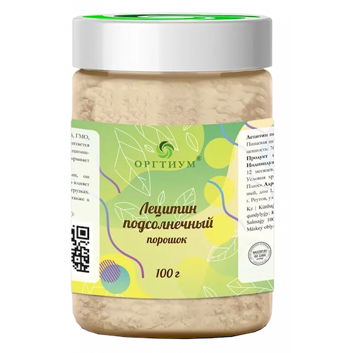 Лецитин подсолнечный порошок, 100 г, Оргтиум плюс #1