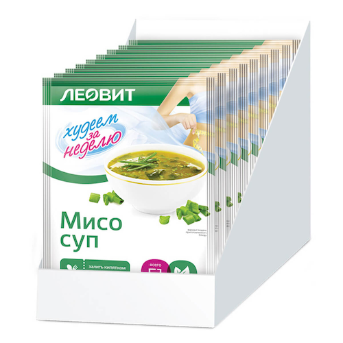 Суп Мисо Худеем за неделю, 20 шт по 15 г, ЛЕОВИТ #1