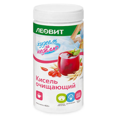 Кисель Очищающий Худеем за неделю, 400 г, ЛЕОВИТ #1