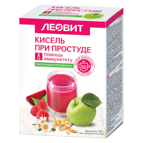 Кисель При простуде, 5 пакетов по 20 г, ЛЕОВИТ #1