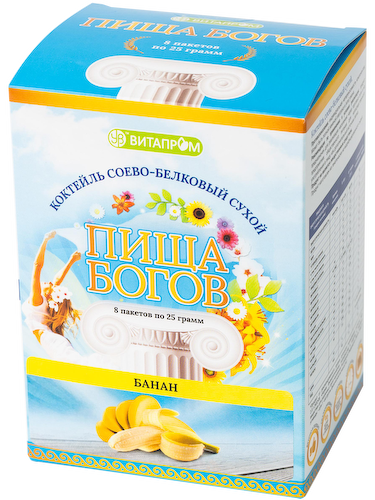 Коктейль белковый, Банан, 200 г, Пища Богов #1