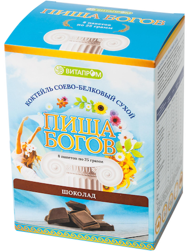 Коктейль белковый, Шоколад, 200 г, Пища Богов #1