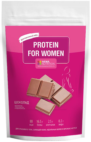 Смесь для высокобелкового коктейля Protein for Women, шоколад, 350 г, Newa Nutrition #1