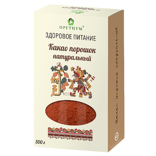 Какао порошок натуральный, 500 г, Оргтиум #1