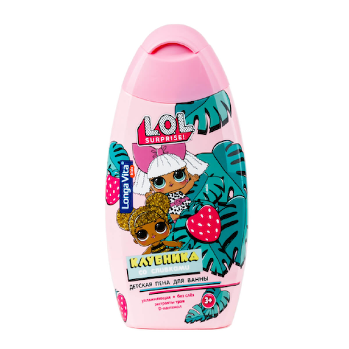 Детская пена для ванны L.O.L. Surprise!, с ароматом клубника со сливками, от 3-х лет, 250 мл., Longa Vita #1