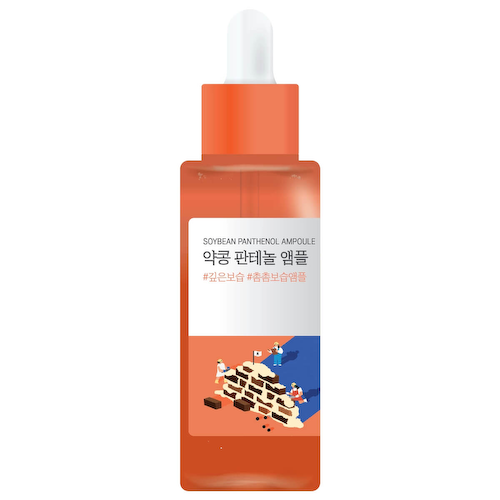 Барьерная ампула с чёрной соей и пантенолом Soybean Panthenol Ampoule, 50мл, ROUND LAB #1