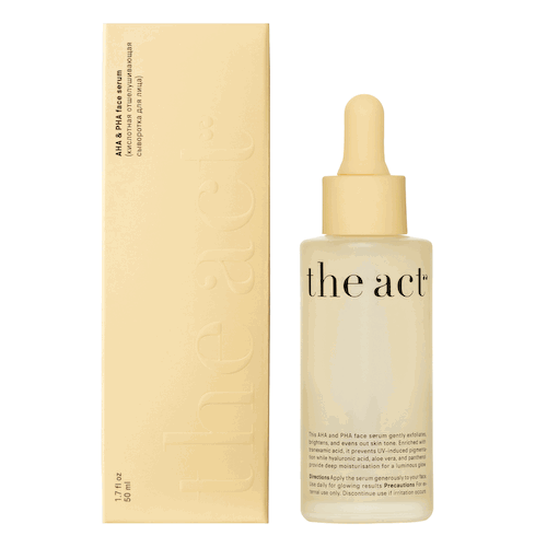 Кислотная отшелушивающая сыворотка для лица (AHA & PHA face serum), 50 мл, The Act #1