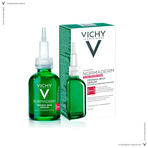 Normaderm Probio-BHA Сыворотка Пробиотическая Против Несовершенств, 30 мл, VICHY #1