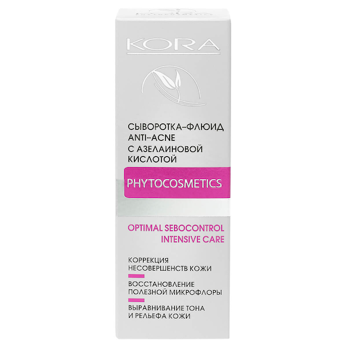 Сыворотка-флюид anti-acne с азелаиновой кислотой, 30 мл, Kora #1