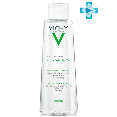 Normaderm Мицеллярный лосьон для снятия макияжа 3в1, 200 мл, VICHY #1