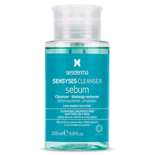 SENSYSES Sebum Лосьон липосомальный для снятия макияжа для жирной и склонной к акне кожи, 200 мл, Sesderma #1