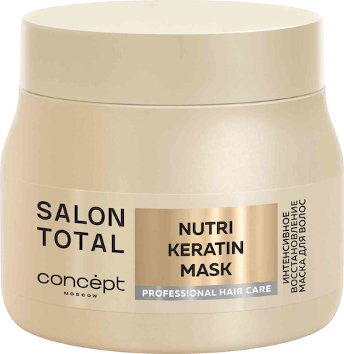 Маска для поврежденных и ослабленных волос Concept Salon Total Nutri Keratin восстанавливающая #1