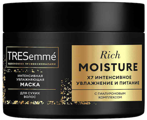Маска для сухих волос ТРЕСеммé Rich Moisture с гиалуроновым комплексом #1