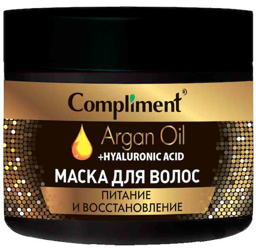 Маска для волос Compliment Argan Oil+Hyaluronic Acid Питание и восстановление #1