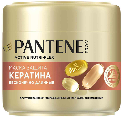 Маска для волос Pantene Pro-V Защита кератина Бесконечно длинные #1