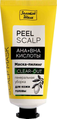 Маска-пилинг для головы Золотой шелк Peel Scalp AHA+BHA кислоты Генеральная уборка #1