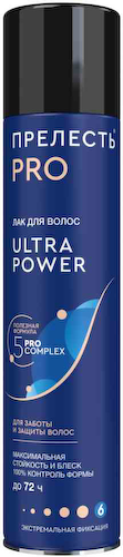 Лак для волос Прелесть Pro Ultra Power экстремальная фиксация #1