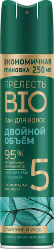 Лак для волос Прелесть Bio Двойной объем cверхсильная фиксация #1