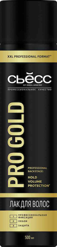 Лак для волос Сьёсс Pro Gold профессиональная фиксация #1