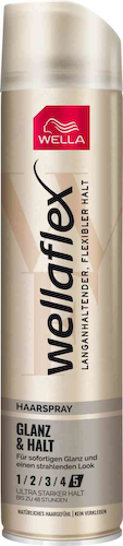Лак для волос Wella Wellaflex Glanz & Halt суперсильная фиксация #1