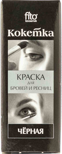 Краска для бровей и ресниц Кокетка Fito Cosmetic черная #1