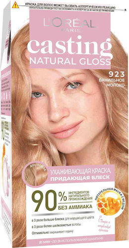 Краска для волос L'Oreal Paris Casting Natural Gloss 923 Ванильное молоко, без аммиака #1