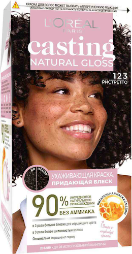 Краска для волос L'Oreal Paris Casting Natural Gloss 123 Ристретто, без аммиака #1