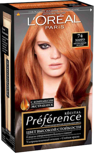 Краска для волос L'Oreal Paris Preference 74 Манго #1