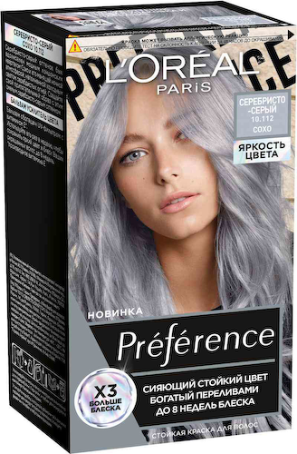 Краска для волос L'Oreal Paris Preference 10.112 Сохо Серебристо-серый #1