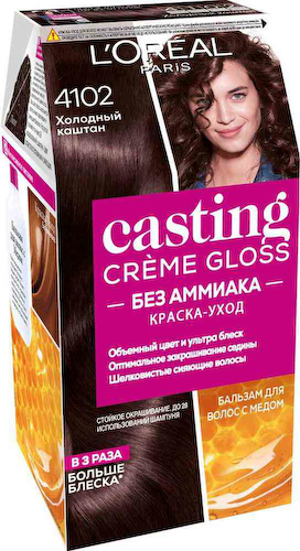Краска-уход для волос L'Oreal Paris Casting Creme Gloss 4102 холодный каштан, без аммиака #1