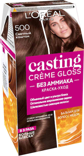 Краска-уход для волос L'Oreal Paris Casting Crème Gloss 500 Светлый каштан, без аммиака #1