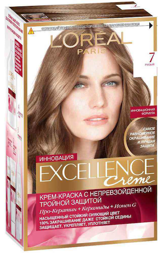 Крем-краска для волос L'Oreal Paris Excellence 7 Русый #1