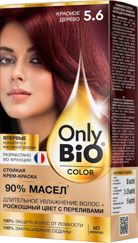 Крем-краска для волос Only Bio Color 5.6 Красное дерево #1