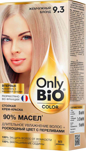 Крем-краска для волос Only Bio Color 9.3 Жемчужный блонд #1