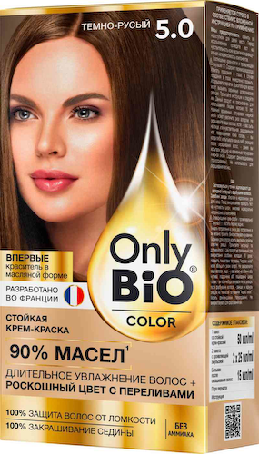 Крем-краска для волос Only Bio Color 5.0 Тёмно-русый #1