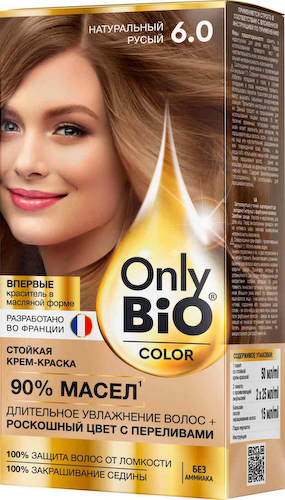 Крем-краска для волос Only Bio Color 6.0 Натуральный русый #1