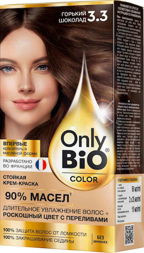 Крем-краска для волос Only Bio Color 3.3 Горький шоколад #1