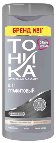 Оттеночный бальзам Тоника 8.11 Графитовый #1