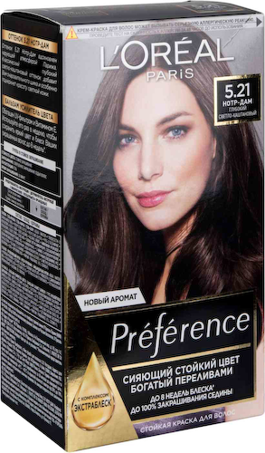 Стойкая краска-уход для волос L'Oreal Paris Preference 5.21 Нотр-Дам #1