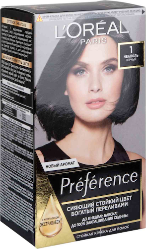 Стойкая крем-краска для волос L'Oreal Paris Preference 1.0 Неаполь #1