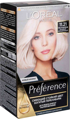 Стойкая крем-краска для волос L'Oreal Paris Preference 11.21 Ультраблонд #1