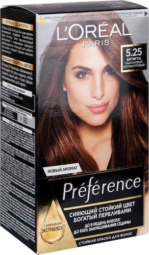 Стойкая крем-краска для волос L'Oreal Paris Preference 5.25 Антигуа #1