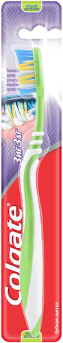Зубная щетка средней жесткости Colgate Зиг заг плюс #1