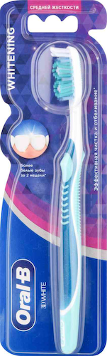 Зубная щётка Oral-B 3D White Whitening средней жёсткости, цвета в ассортименте #1