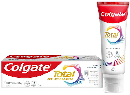 Зубная паста Colgate Total активная защита чистая мята #1