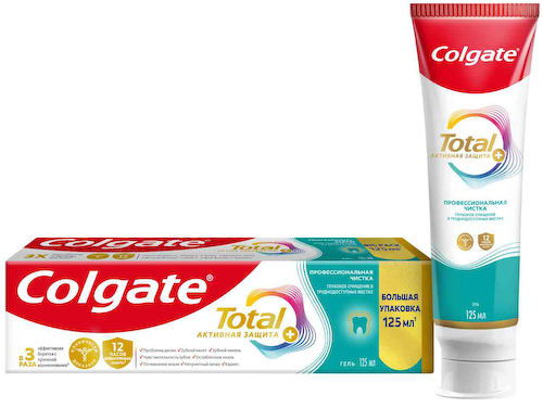 Зубная паста Colgate Total активная защита профессиональная чистка #1