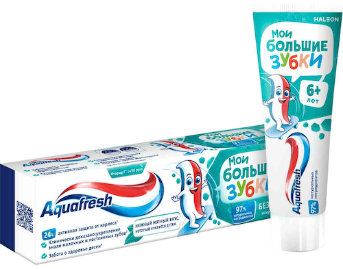 Зубная паста детская Aquafresh Мои большие зубки от 6 до 8 лет #1