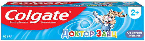 Зубная паста детская Доктор Заяц Colgate Жвачка, от 2 лет #1