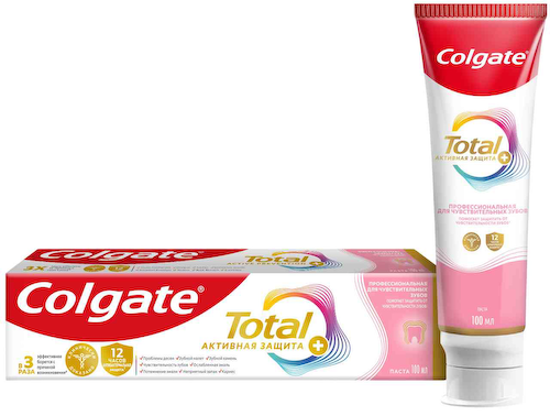 Зубная паста для чувствительных зубов Colgate Total активная защита #1